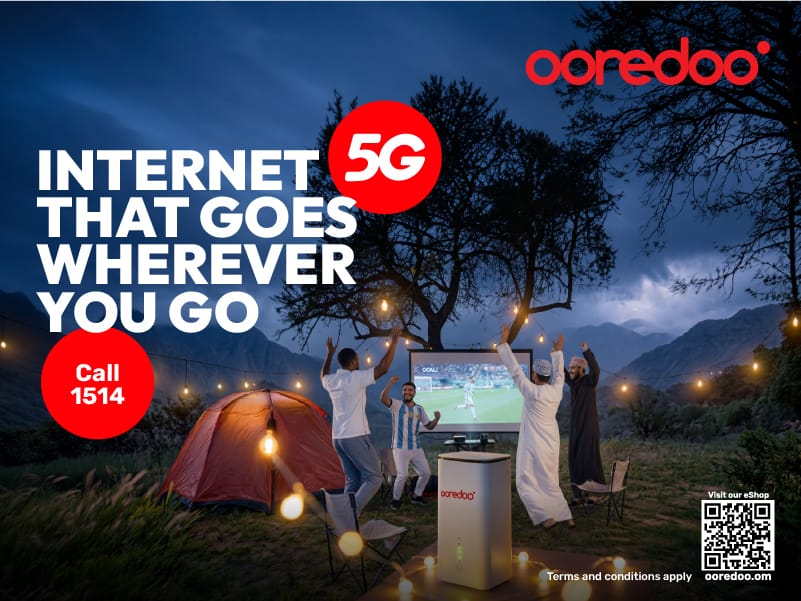 Ooredoo customers can take their 5G Home Internet to Salalah at no extra cost, keeping home connected throughout the Khareef 2026 season