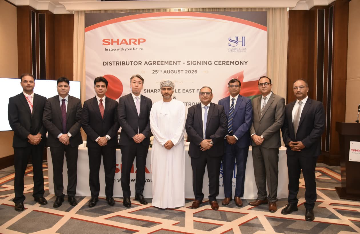 SHARP Middle East FZE and Al Hashar Group Sign Distributor Agreement to Strengthen SHARP’s Presence in Oman