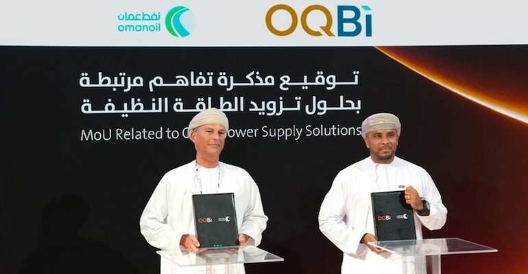 OQBI, OOMCO sign deal to explore sustainable energy solutions